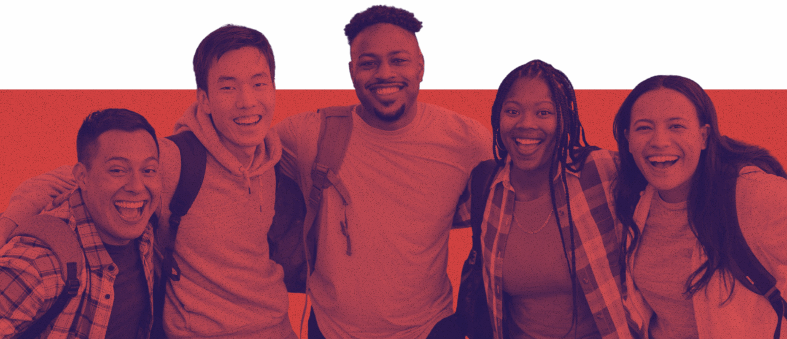 Group shot of young people