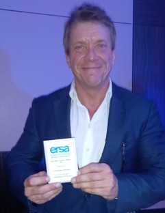 Jamie Walker with ersa award