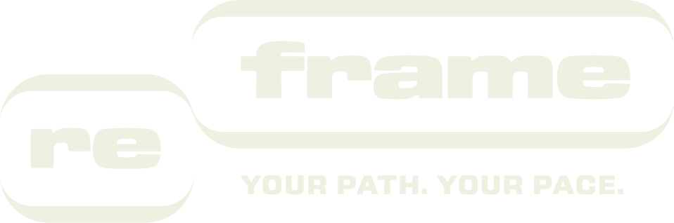 Re frame cream logo