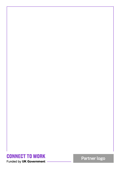 Connect to work logo positioning