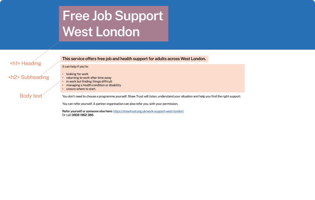 Free Job Support West London Web copy